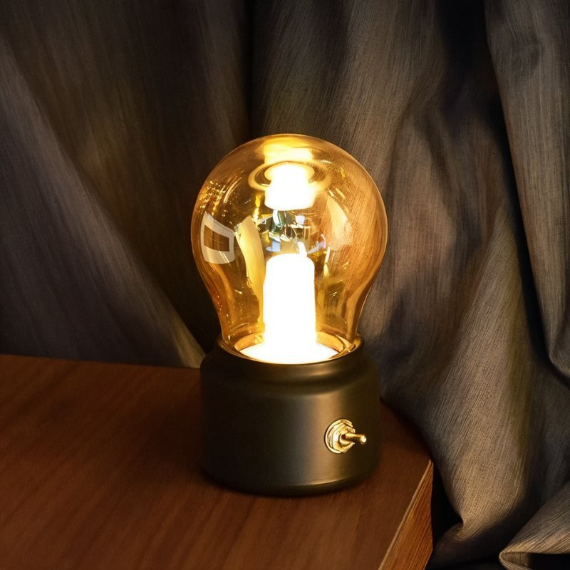 LuminaraGlow | Vintage Minimalist USB Rechargeable Table Lamp 7