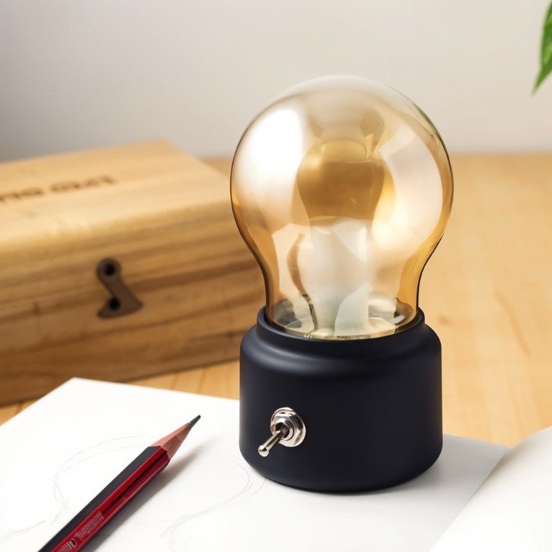 LuminaraGlow | Vintage Minimalist USB Rechargeable Table Lamp 8