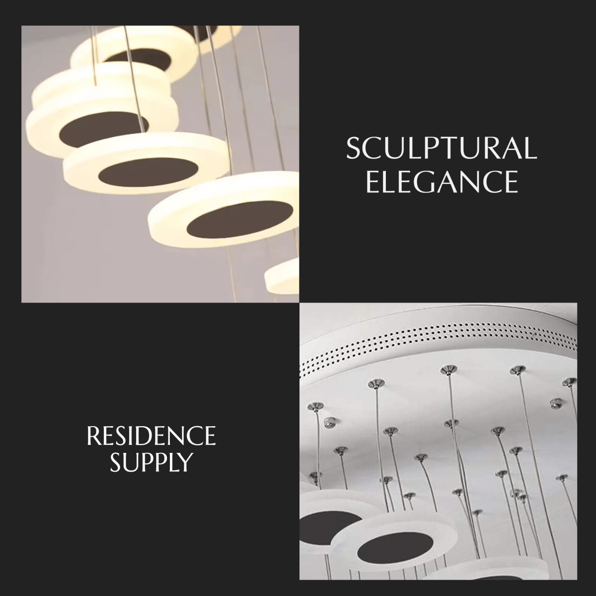 Freyza - LuminaraLight | Elegant Modern LED Dining Room Chandelier with Adjustable Height