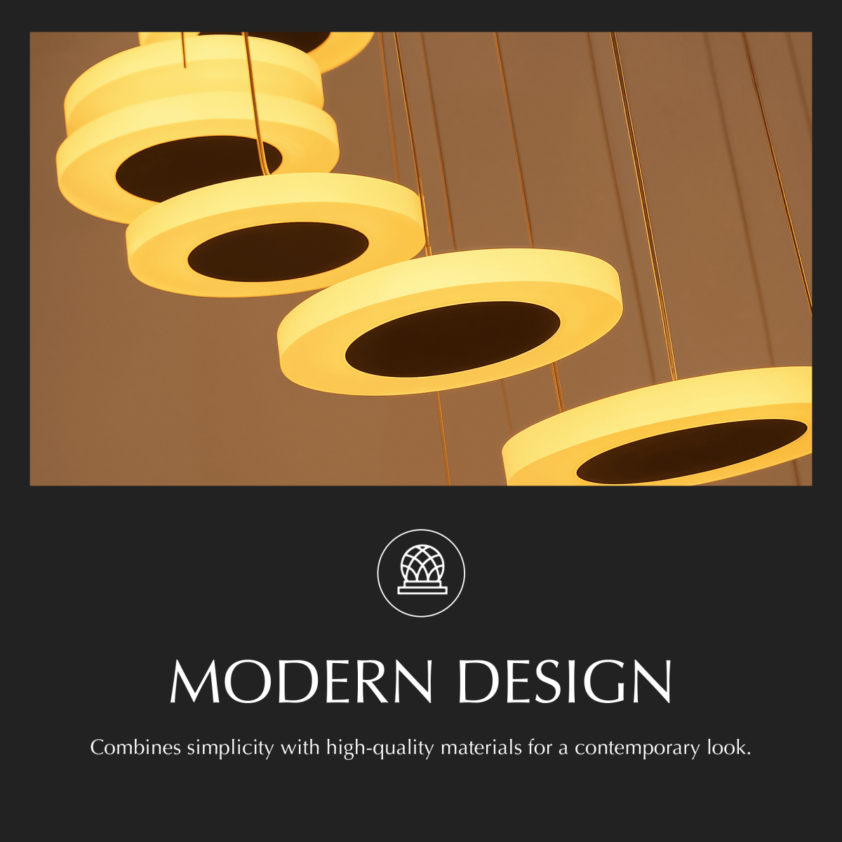 Freyza - LuminaraLight | Elegant Modern LED Dining Room Chandelier with Adjustable Height