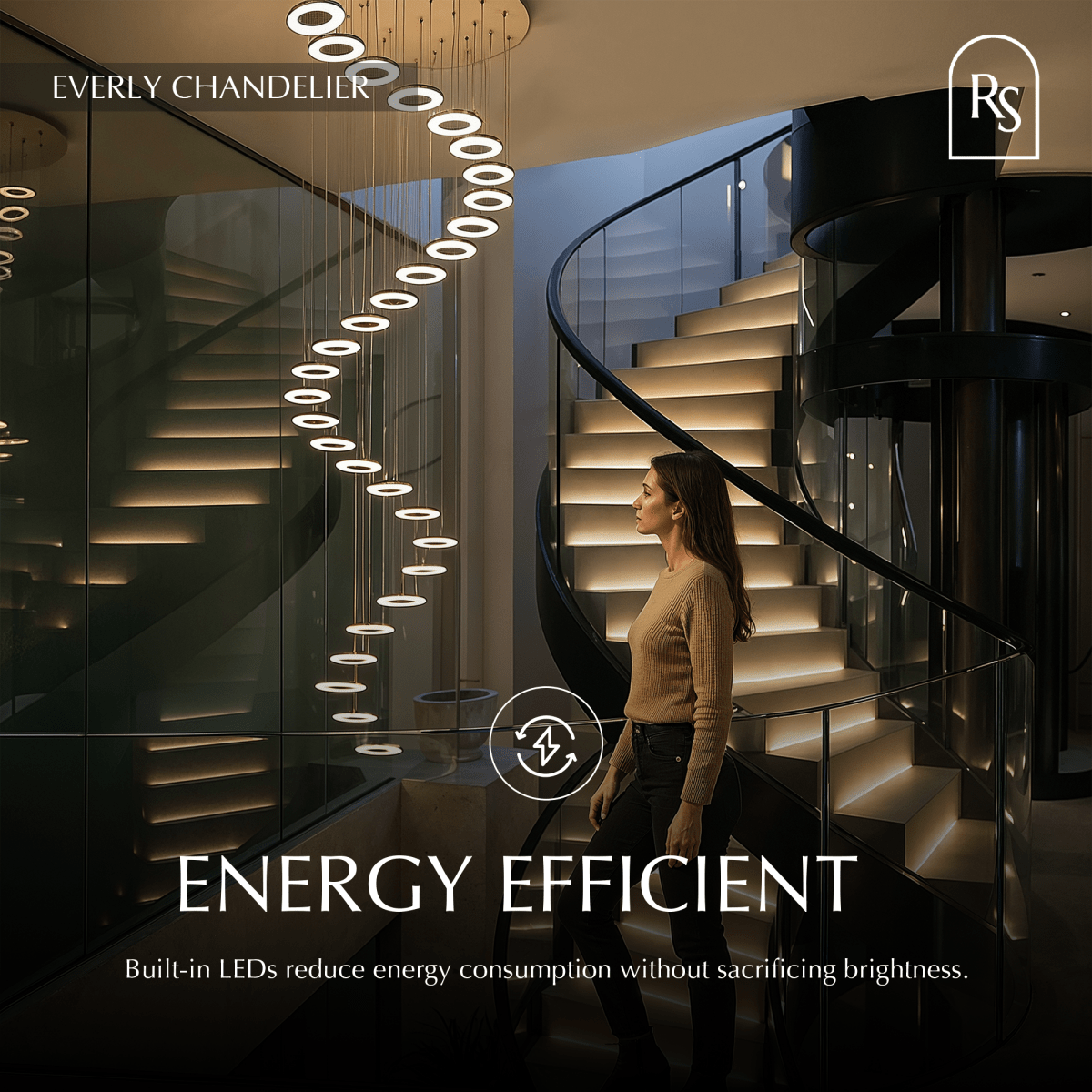 Freyza - LuminaraLight | Elegant Modern LED Dining Room Chandelier with Adjustable Height