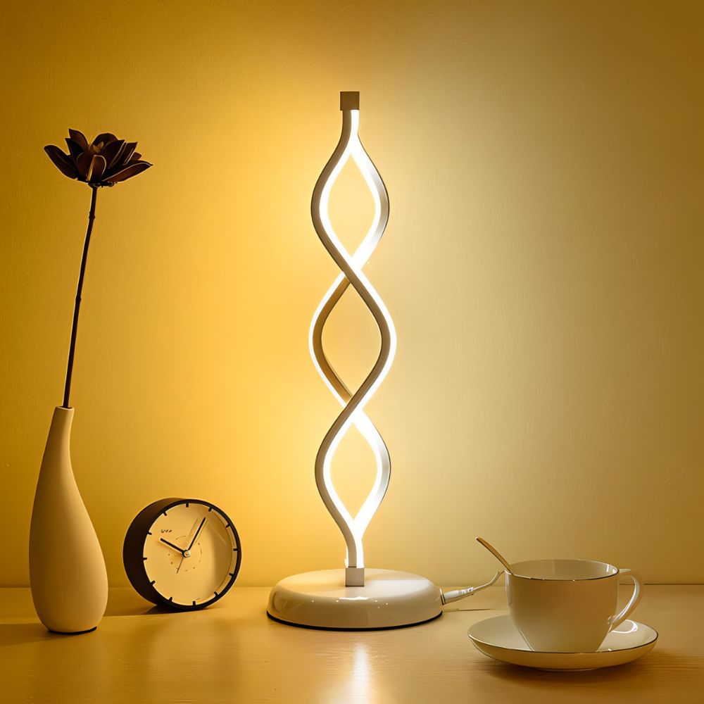 LuminaraWave | Elegant Minimalist Table Lamp for Living Room Ambiance 3