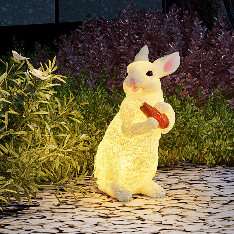 Luminara | Charming Solar Powered Outdoor Garden Rabbit Light 0