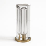Luminara | Chic Minimalist Crystal Copper Table Lamp for Bedroom 1