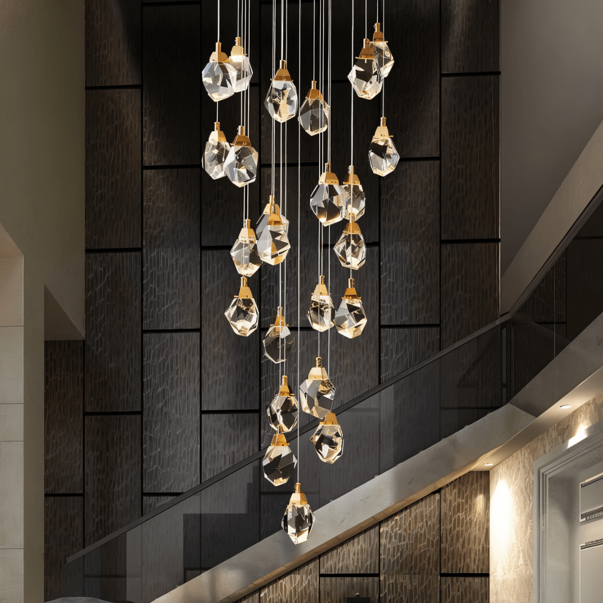 Freyza - Anpassbares modernes Kristall-Kronleuchter-Design