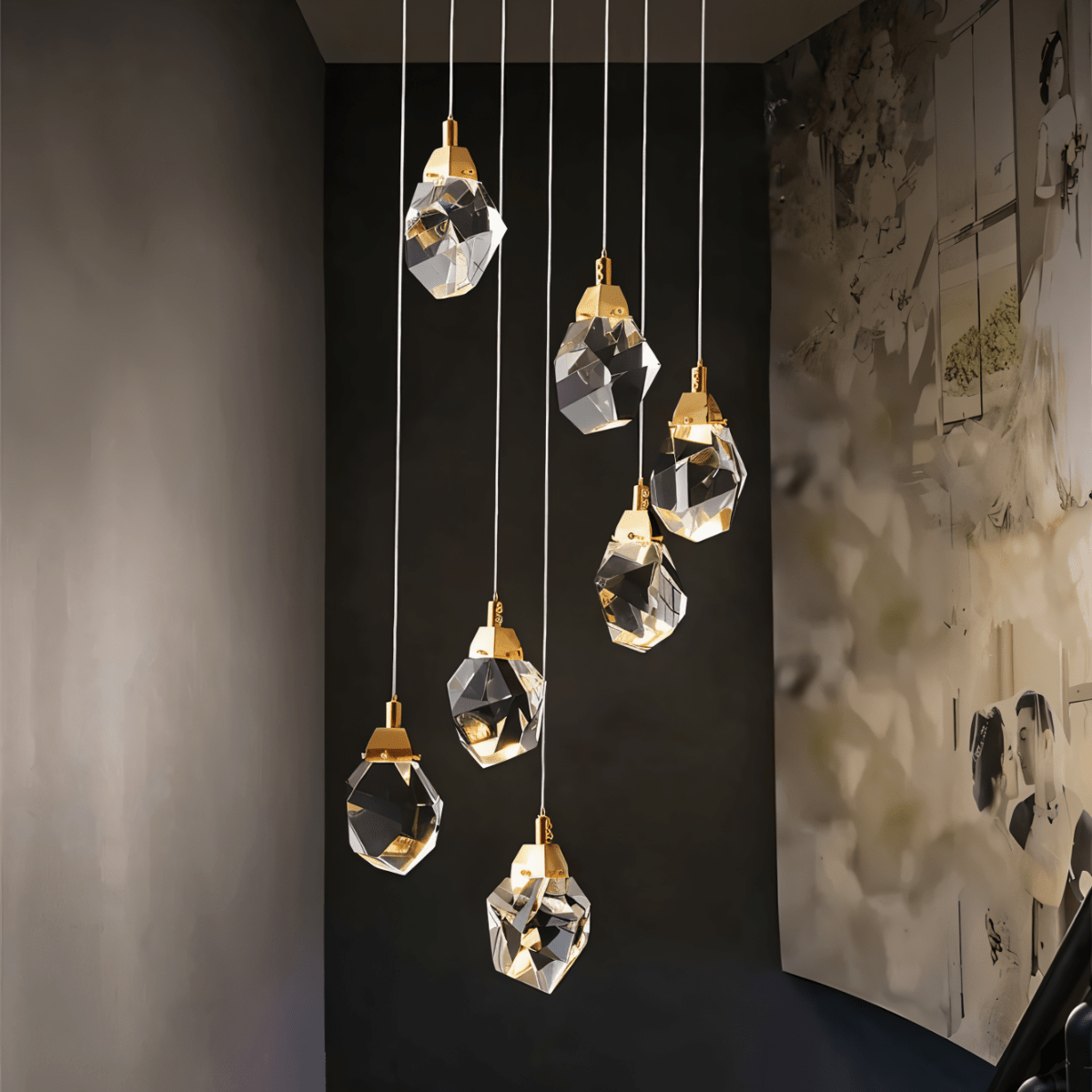 Freyza - Anpassbares modernes Kristall-Kronleuchter-Design