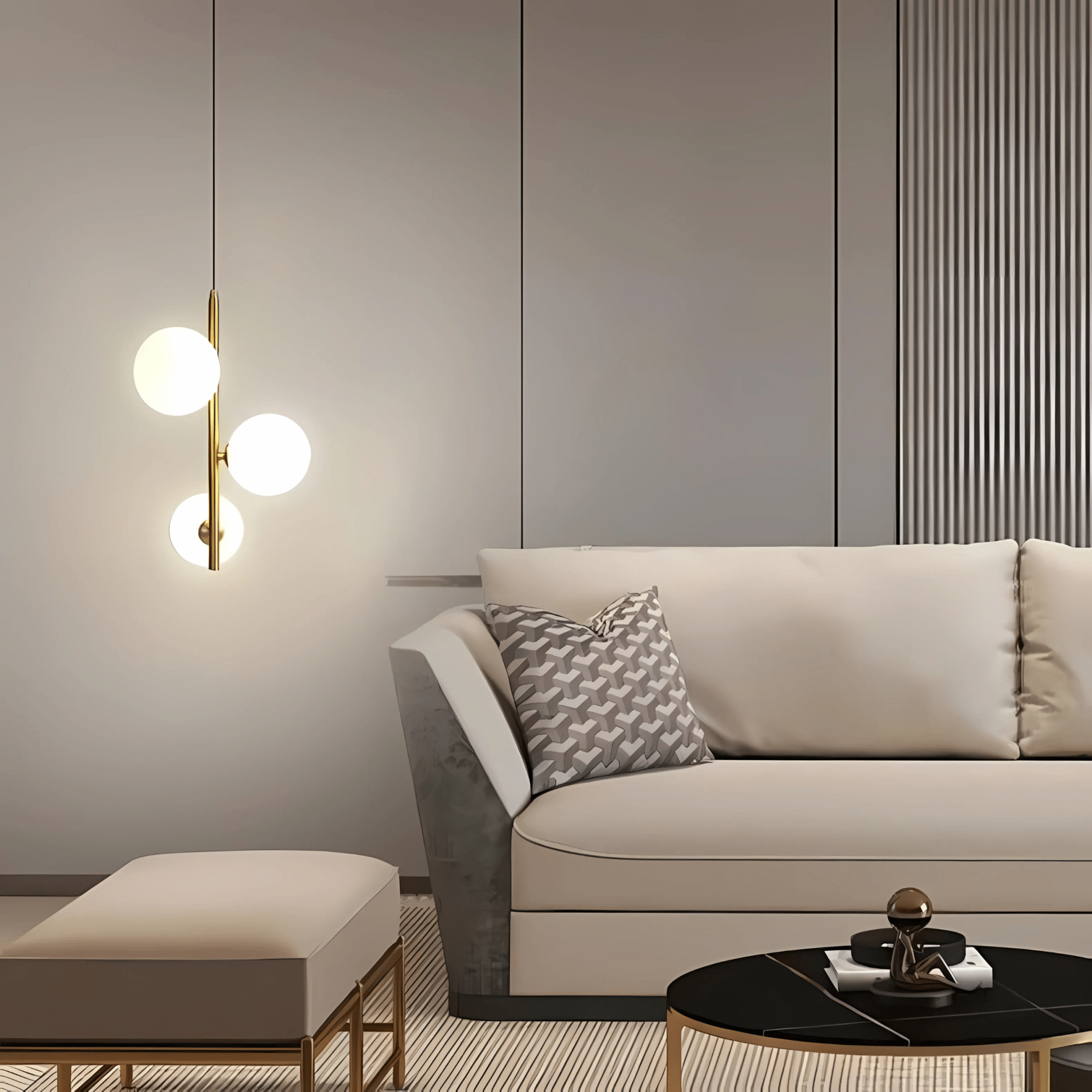 Freyza - Luminara | Elegant Black Pendant Light for Kitchen Island Lighting