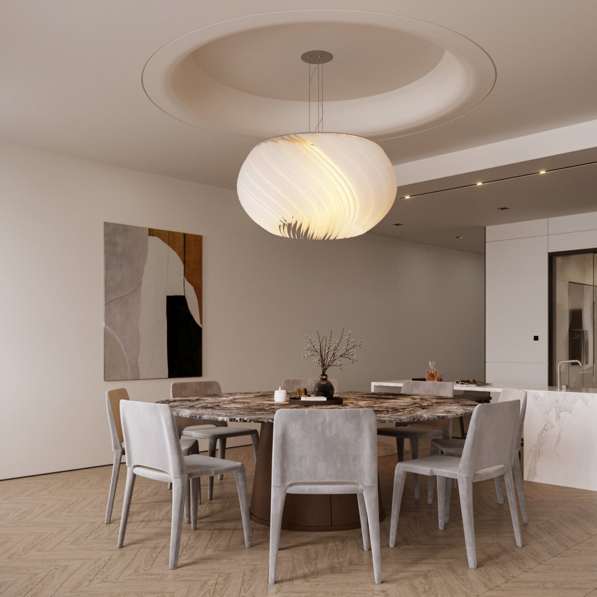 Freyza - Luminara | Elegant Contemporary Acrylic Pendant Chandelier