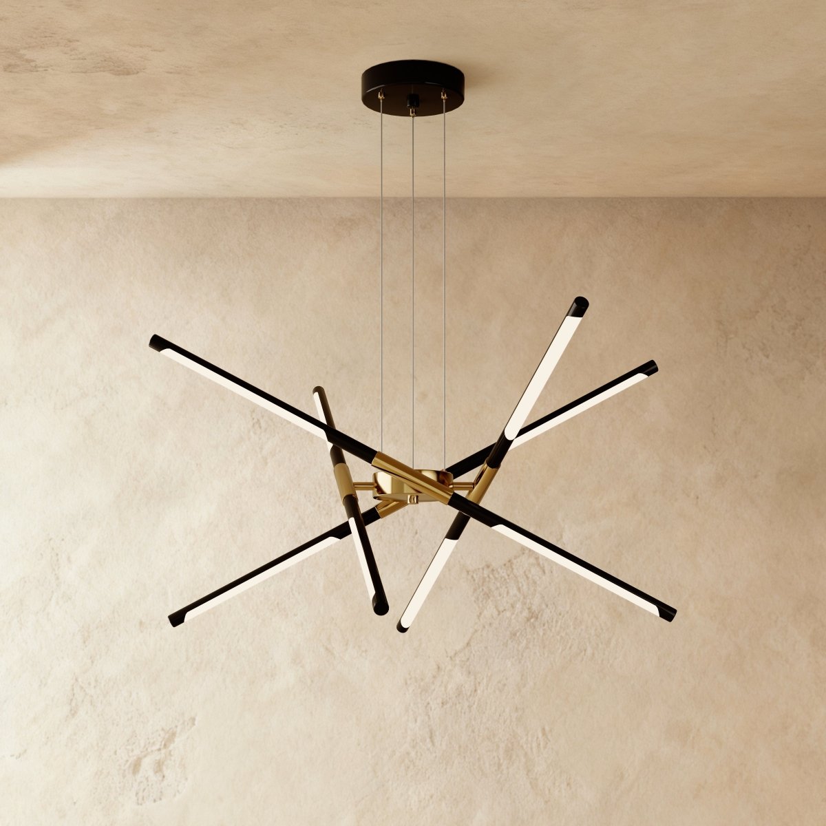 Freyza - Luminara | Elegant Contemporary Gold Finish Chandelier Lighting
