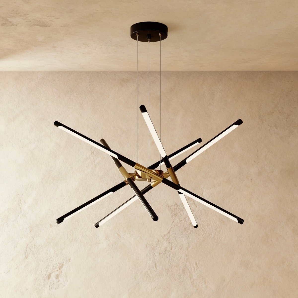 Freyza - Luminara | Elegant Contemporary Gold Finish Chandelier Lighting
