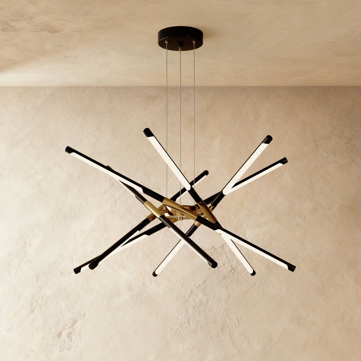 Freyza - Luminara | Elegant Contemporary Gold Finish Chandelier Lighting