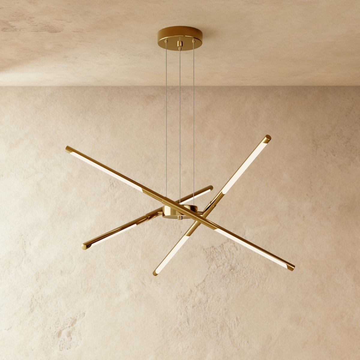 Freyza - Luminara | Elegant Contemporary Gold Finish Chandelier Lighting