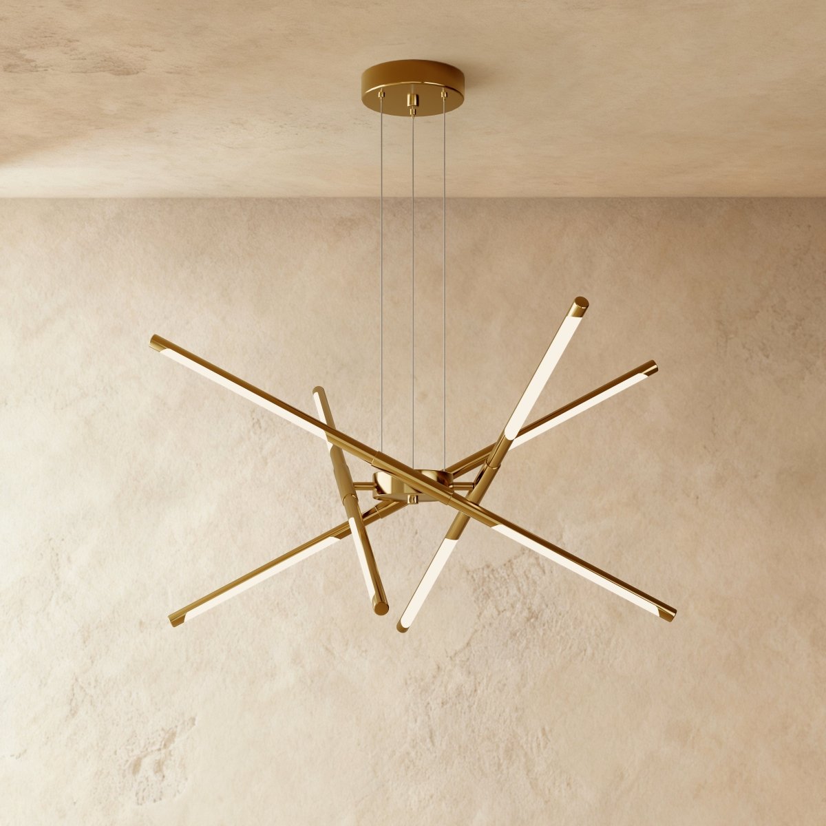Freyza - Luminara | Elegant Contemporary Gold Finish Chandelier Lighting