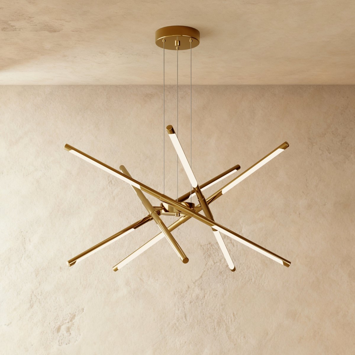 Freyza - Luminara | Elegant Contemporary Gold Finish Chandelier Lighting