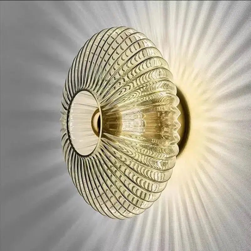 Luminara | Elegant Contemporary Metal Glass Wall Light Fixture 0