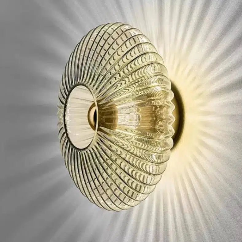 Luminara | Elegant Contemporary Metal Glass Wall Light Fixture 1