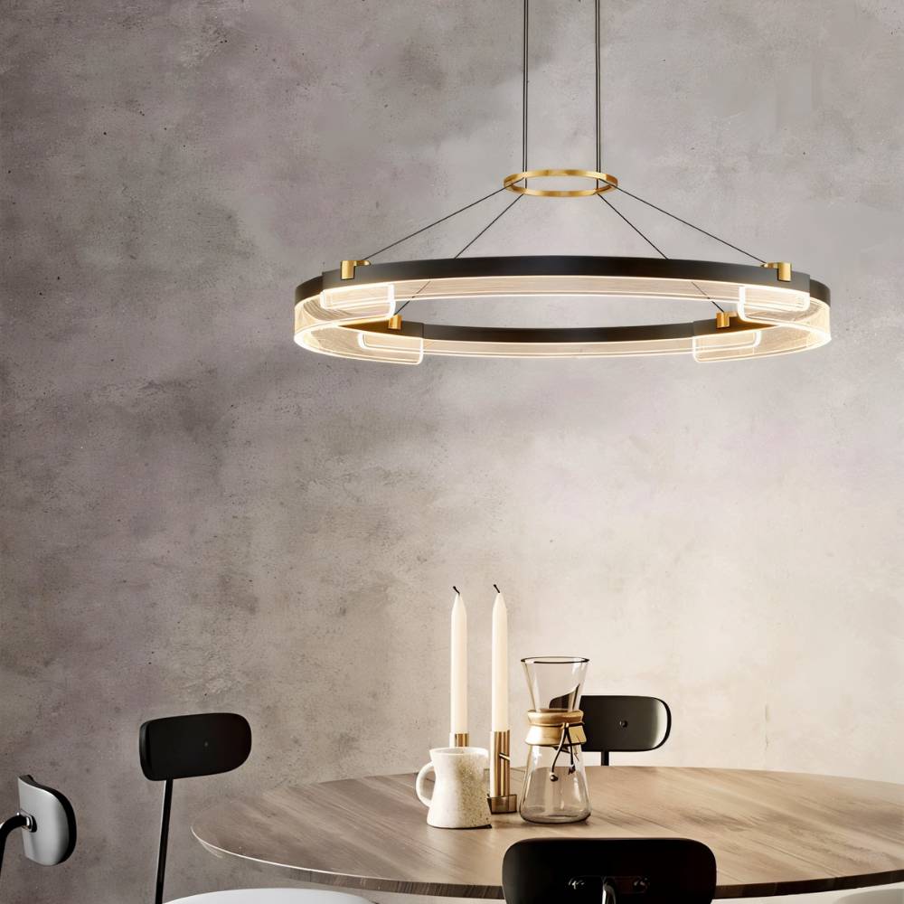Freyza -  Elegant Dual-Ring Contemporary Chandelier Fixture