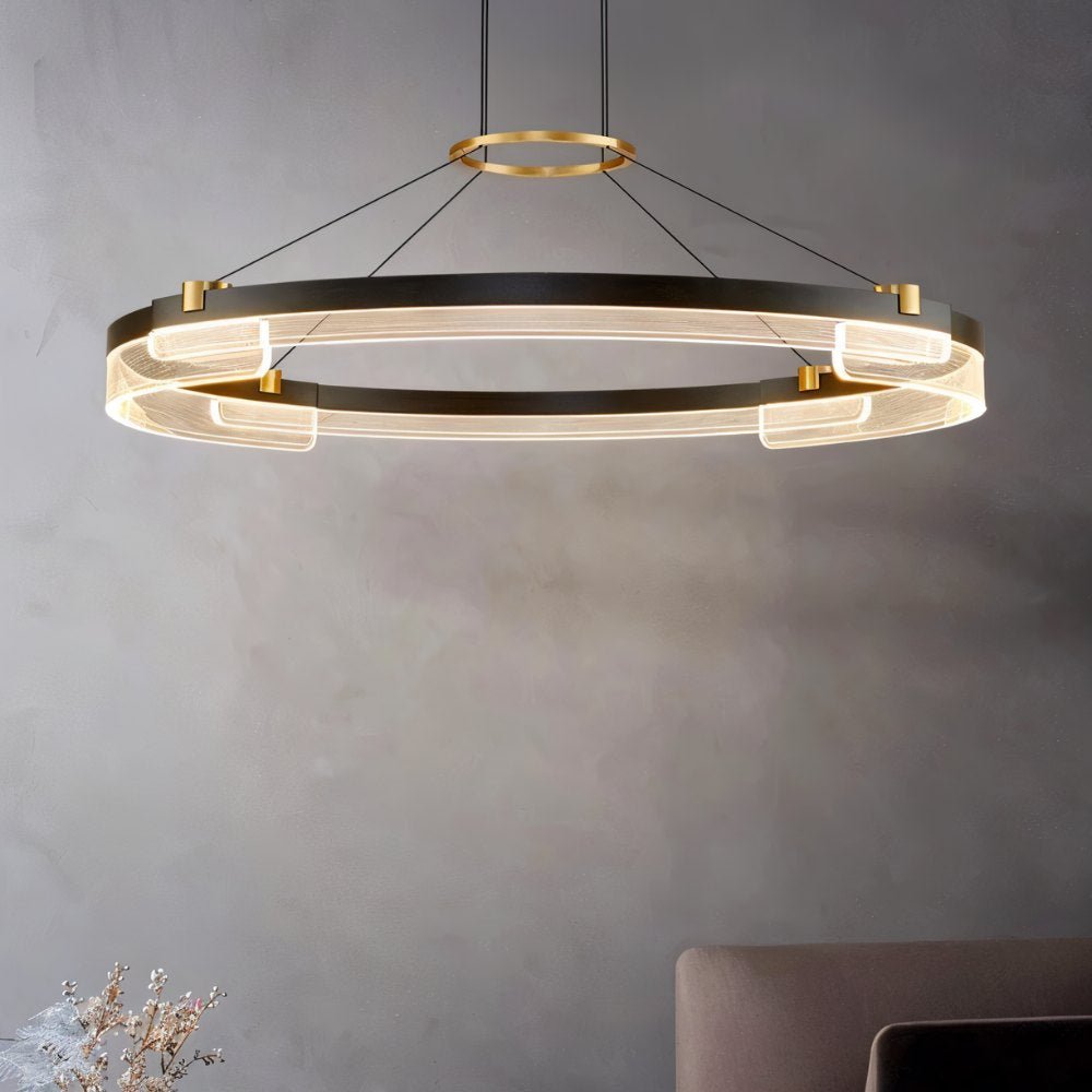 Freyza -  Elegant Dual-Ring Contemporary Chandelier Fixture