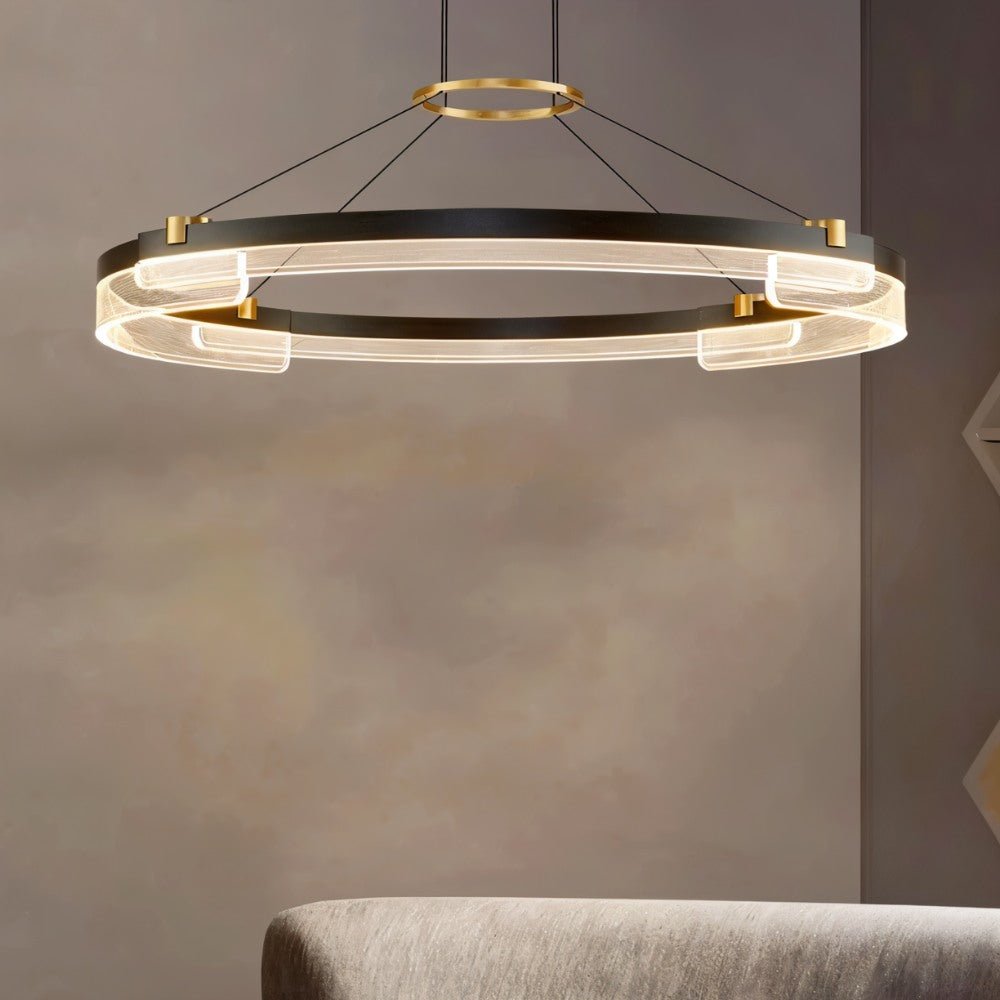 Freyza -  Elegant Dual-Ring Contemporary Chandelier Fixture