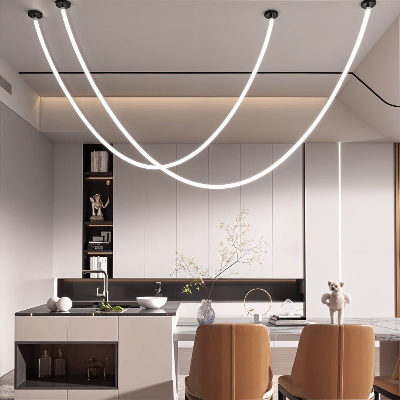 Freyza - Luminara | Elegant Flowing LED Chandelier for Sophisticated Spaces