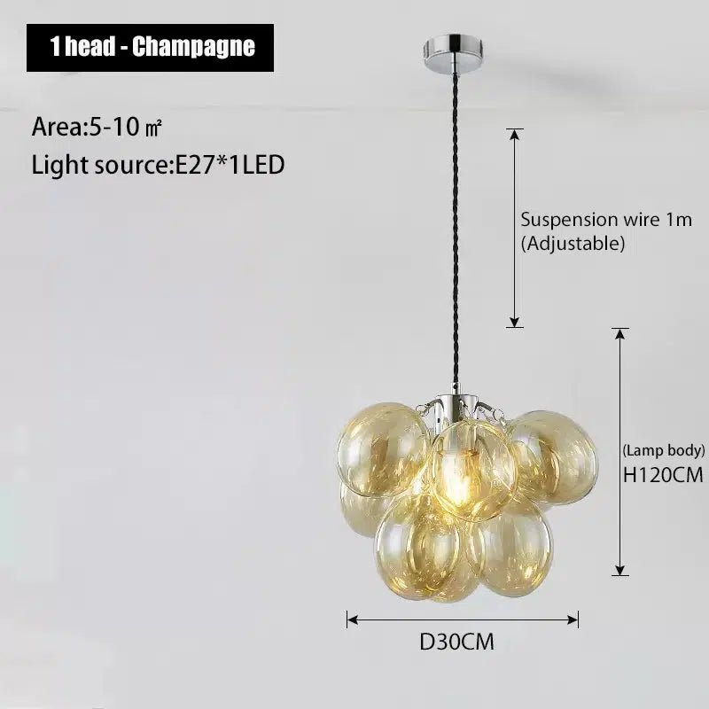 Freyza - Luminara | Elegant Glass Pendant Dining Room Chandelier Collection