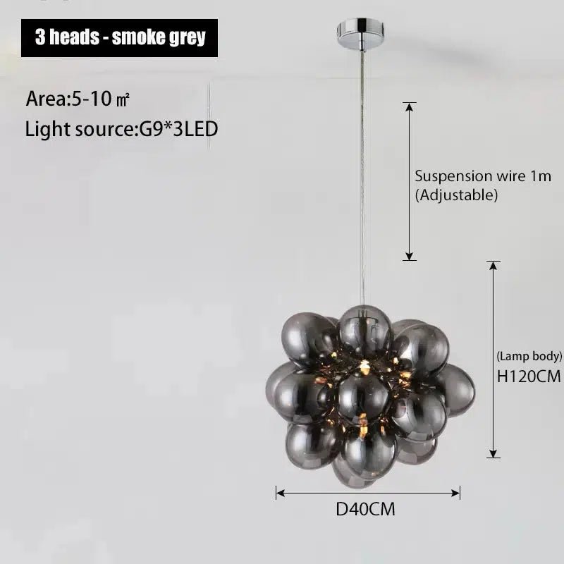 Freyza - Luminara | Elegant Glass Pendant Dining Room Chandelier Collection