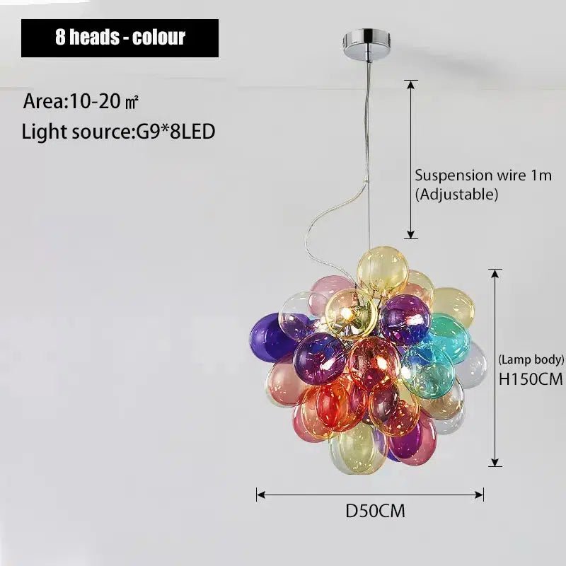 Freyza - Luminara | Elegant Glass Pendant Dining Room Chandelier Collection