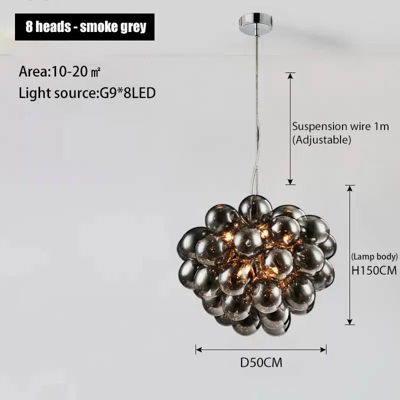 Freyza - Luminara | Elegant Glass Pendant Dining Room Chandelier Collection