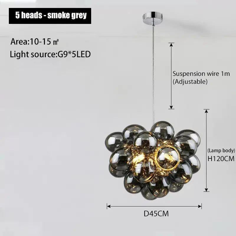Freyza - Luminara | Elegant Glass Pendant Dining Room Chandelier Collection