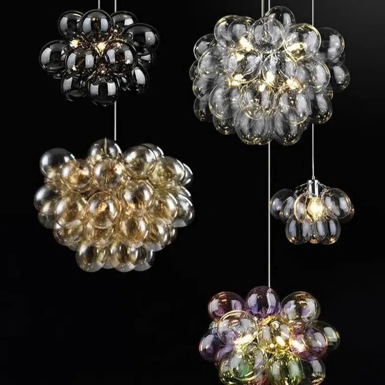 Freyza - Luminara | Elegant Glass Pendant Dining Room Chandelier Collection