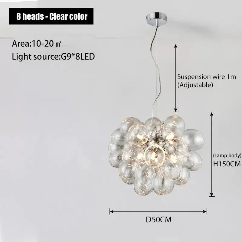 Freyza - Luminara | Elegant Glass Pendant Dining Room Chandelier Collection