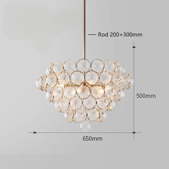 Freyza - Luminara | Elegant Gold Modern Glass Sphere Dining Room Chandelier