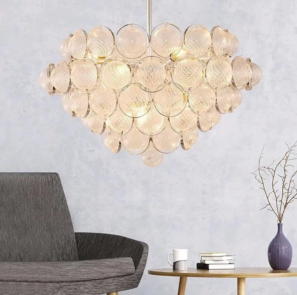 Freyza - Luminara | Elegant Gold Modern Glass Sphere Dining Room Chandelier