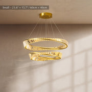 Freyza - Luminara | Elegant Modern 2-Tier Crystal Chandelier Light Fixture