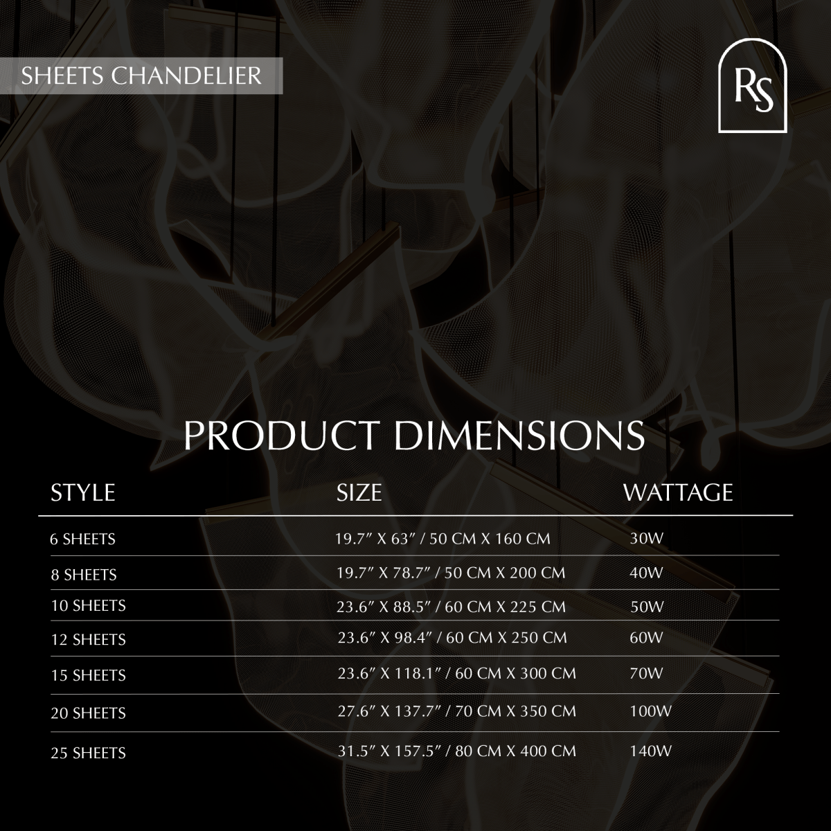 Freyza - Luminara | Elegant Modern Acrylic Sheets Chandelier Fixture