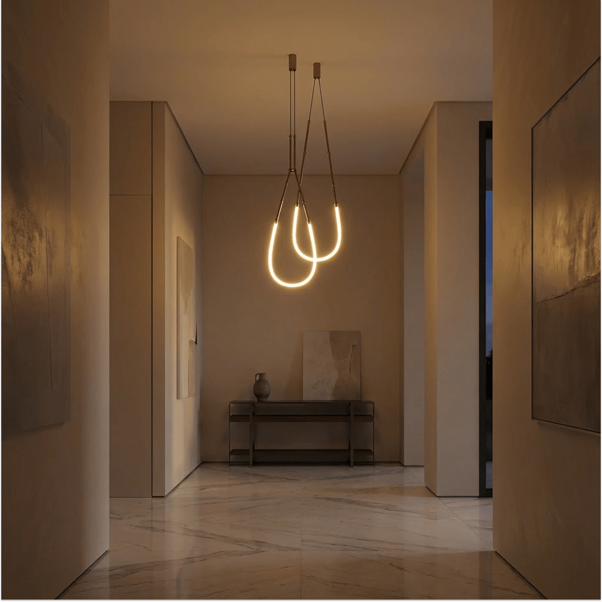 Freyza - Luminara | Elegant Modern Aluminum Dining Room Chandelier Light
