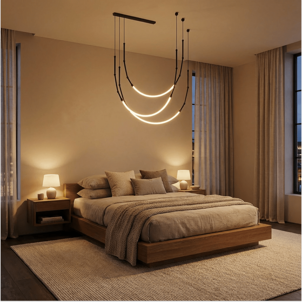 Freyza - Luminara | Elegant Modern Aluminum Dining Room Chandelier Light