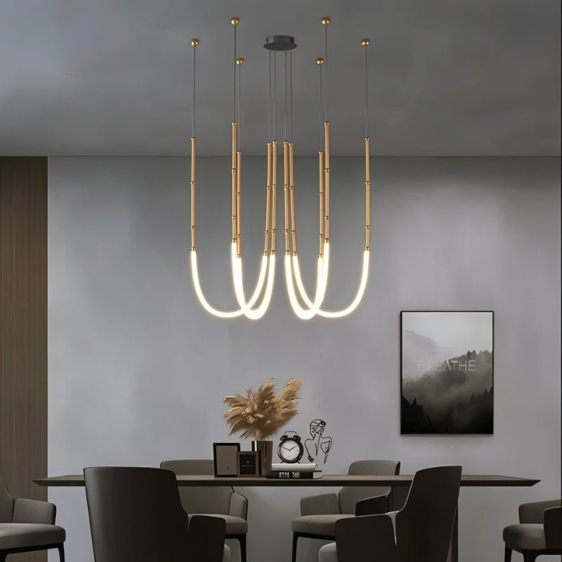 Freyza - Luminara | Elegant Modern Aluminum Dining Room Chandelier Light