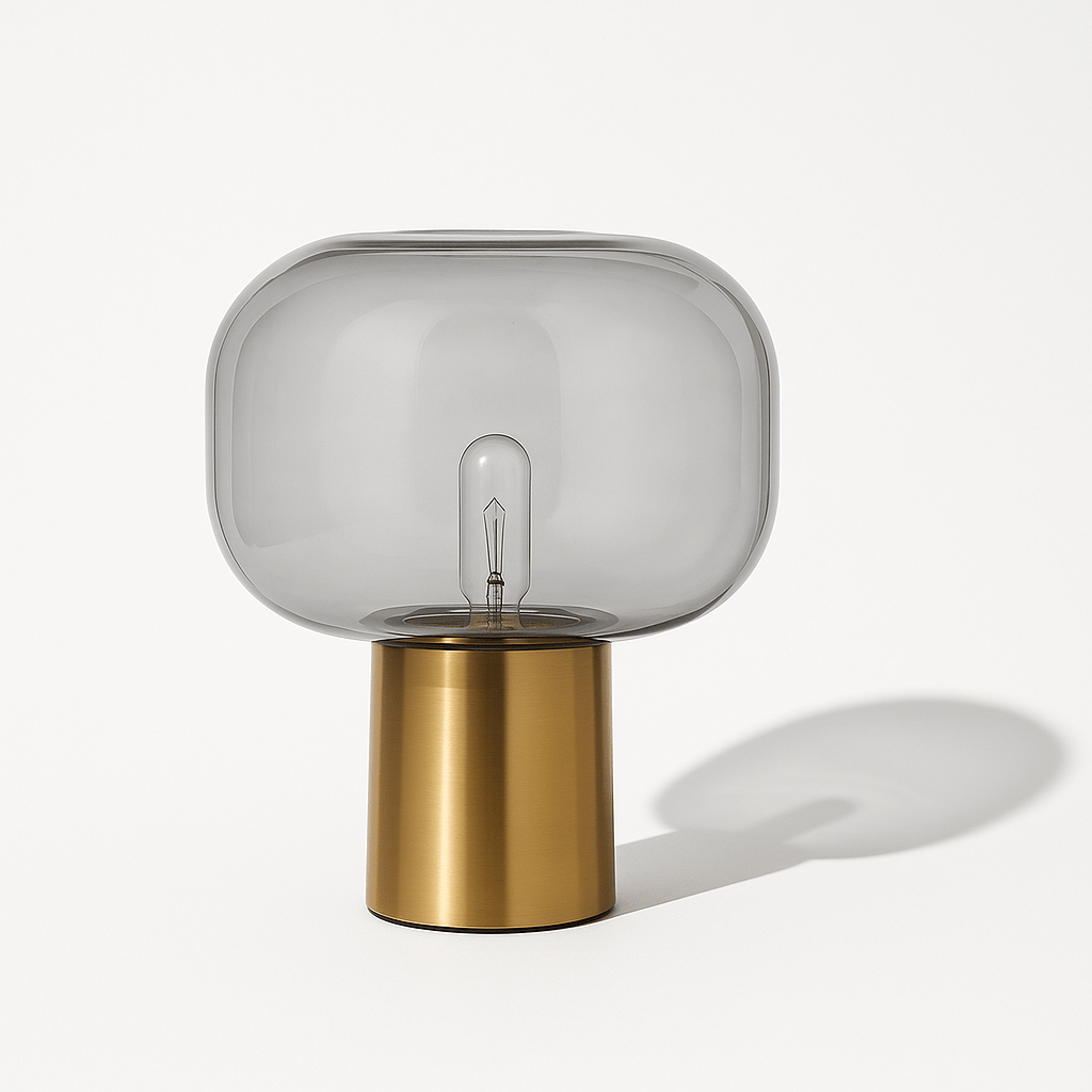 Luminara | Elegant Modern Aluminum Glass Table Lamp 1