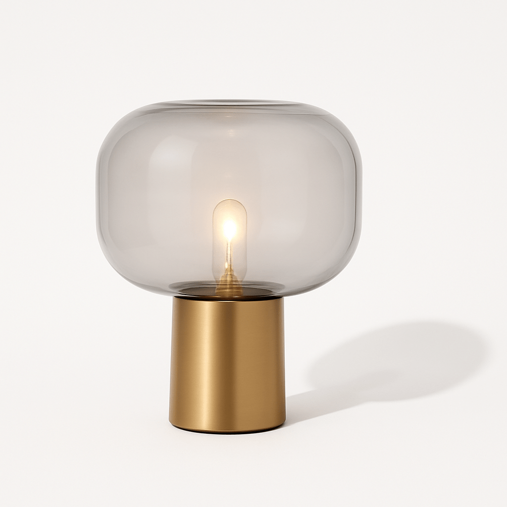 Luminara | Elegant Modern Aluminum Glass Table Lamp 2