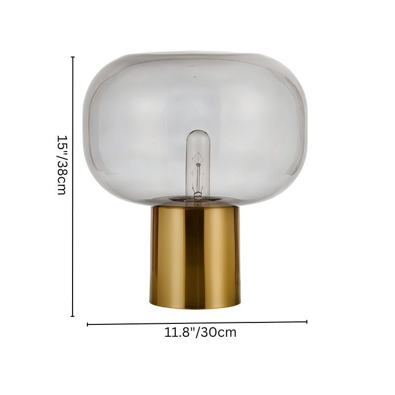 Luminara | Elegant Modern Aluminum Glass Table Lamp 7