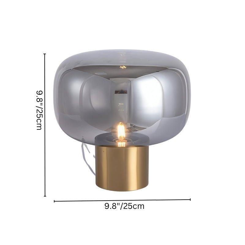 Luminara | Elegant Modern Aluminum Glass Table Lamp 8