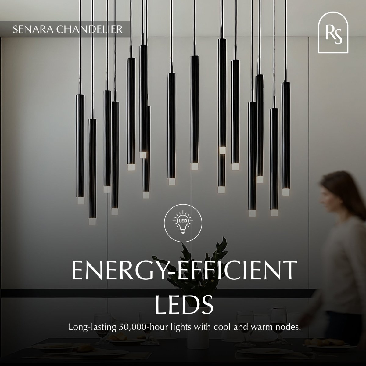 Freyza - Luminara | Elegant Modern Aluminum Pendant Chandelier
