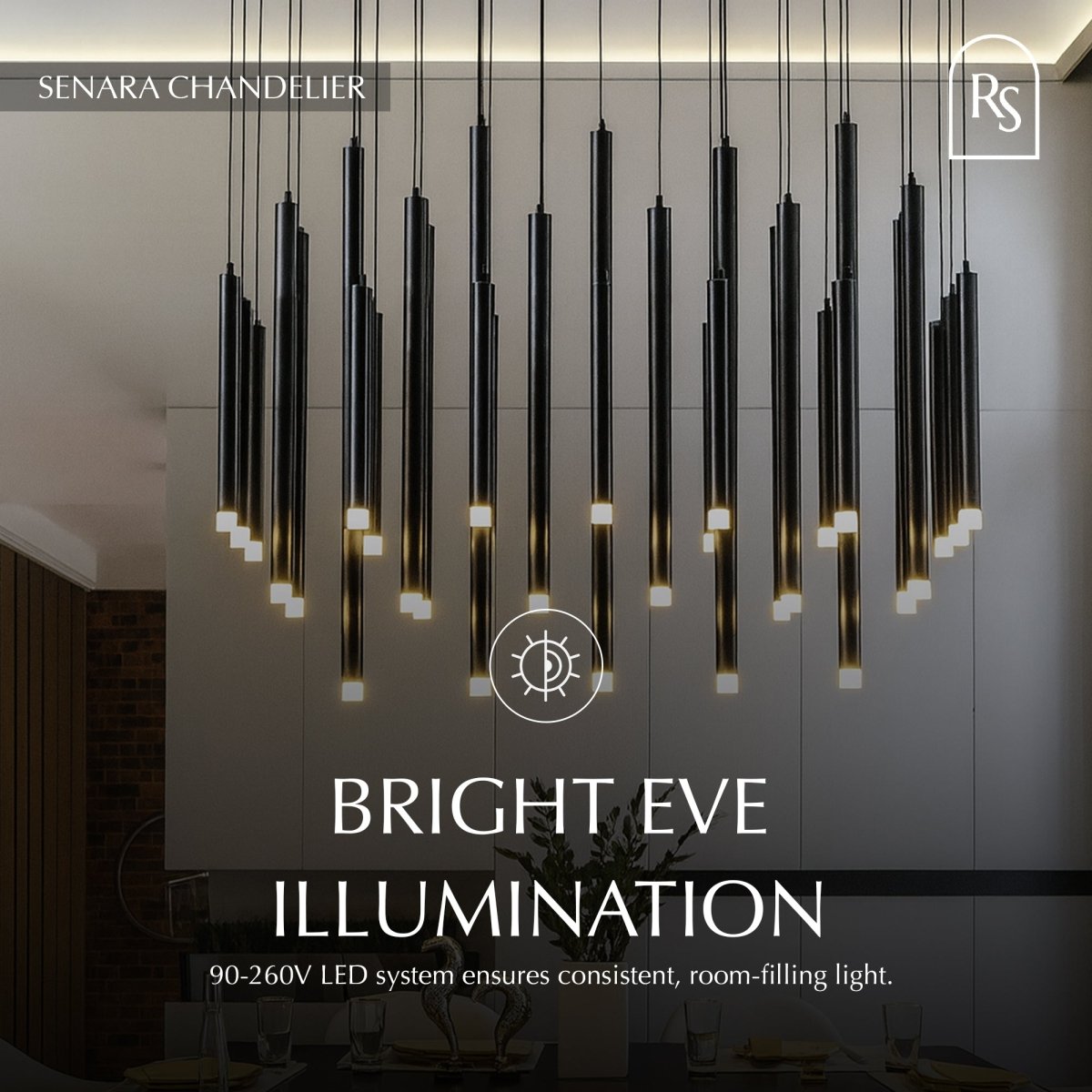 Freyza - Luminara | Elegant Modern Aluminum Pendant Chandelier