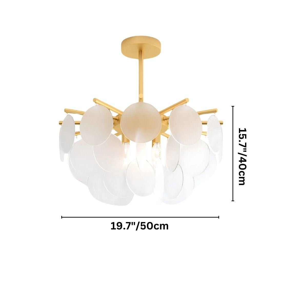 Freyza - Luminara | Elegant Modern Art Deco Glass Chandelier