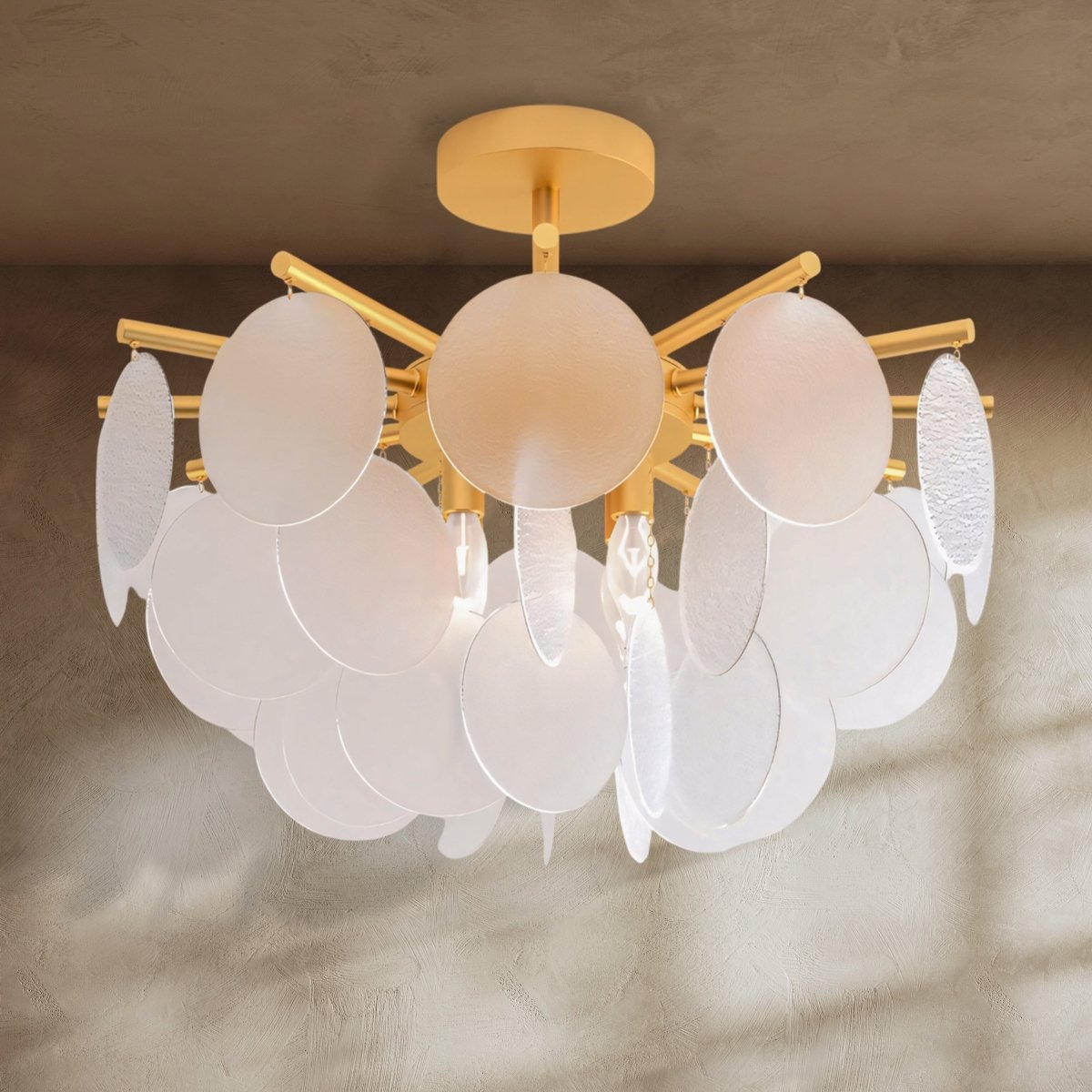 Freyza - Luminara | Elegant Modern Art Deco Glass Chandelier