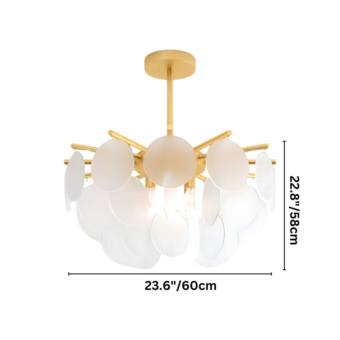 Freyza - Luminara | Elegant Modern Art Deco Glass Chandelier
