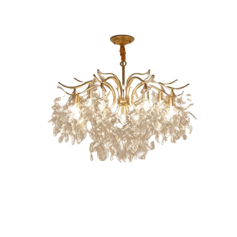 Freyza - Luminara | Elegant Modern Black Crystal Ceiling Chandelier for Dining Room