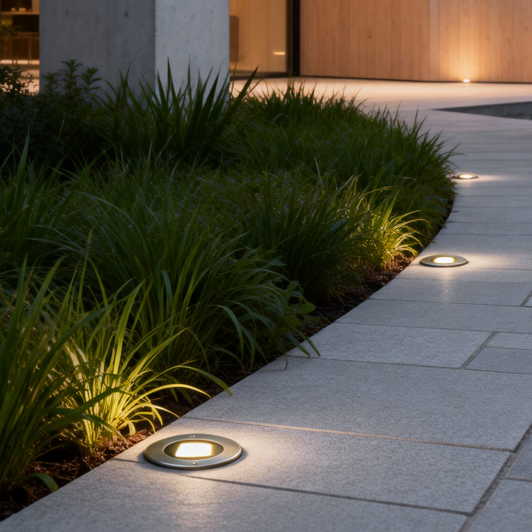 Luminara | Elegant Modern Black LED Recessed Deck Step Lights 1