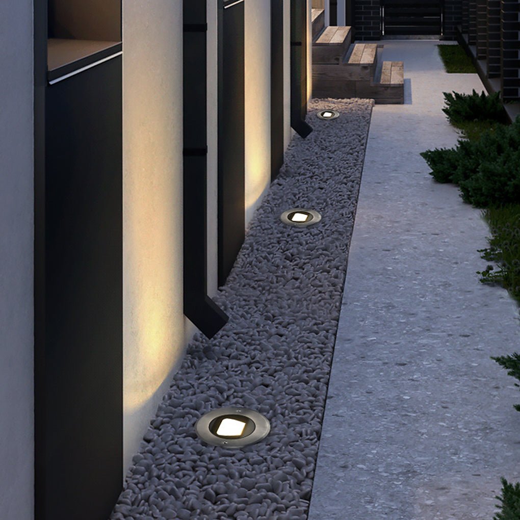 Luminara | Elegant Modern Black LED Recessed Deck Step Lights 4